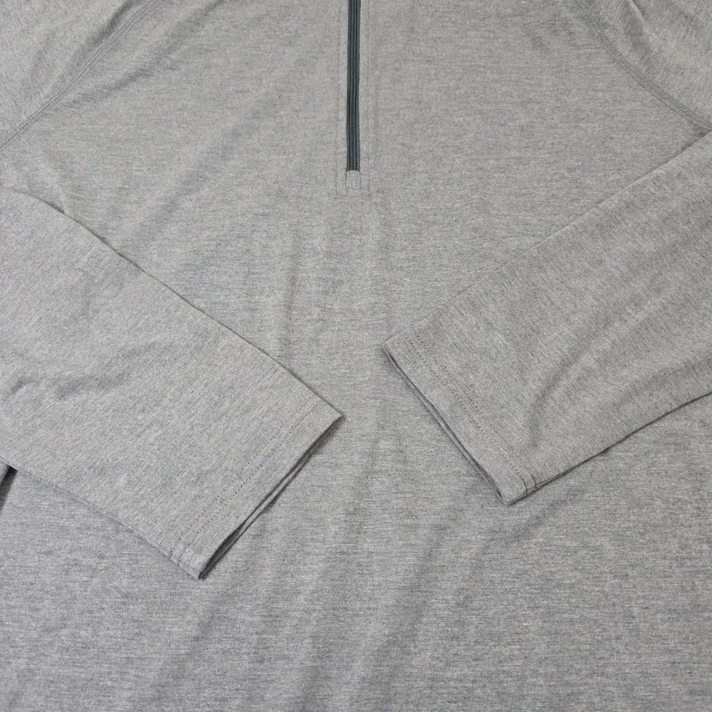 Free Fly Pullover Mens XL Gray Bamboo Blend Performance 1/4 Zip Athletic Top